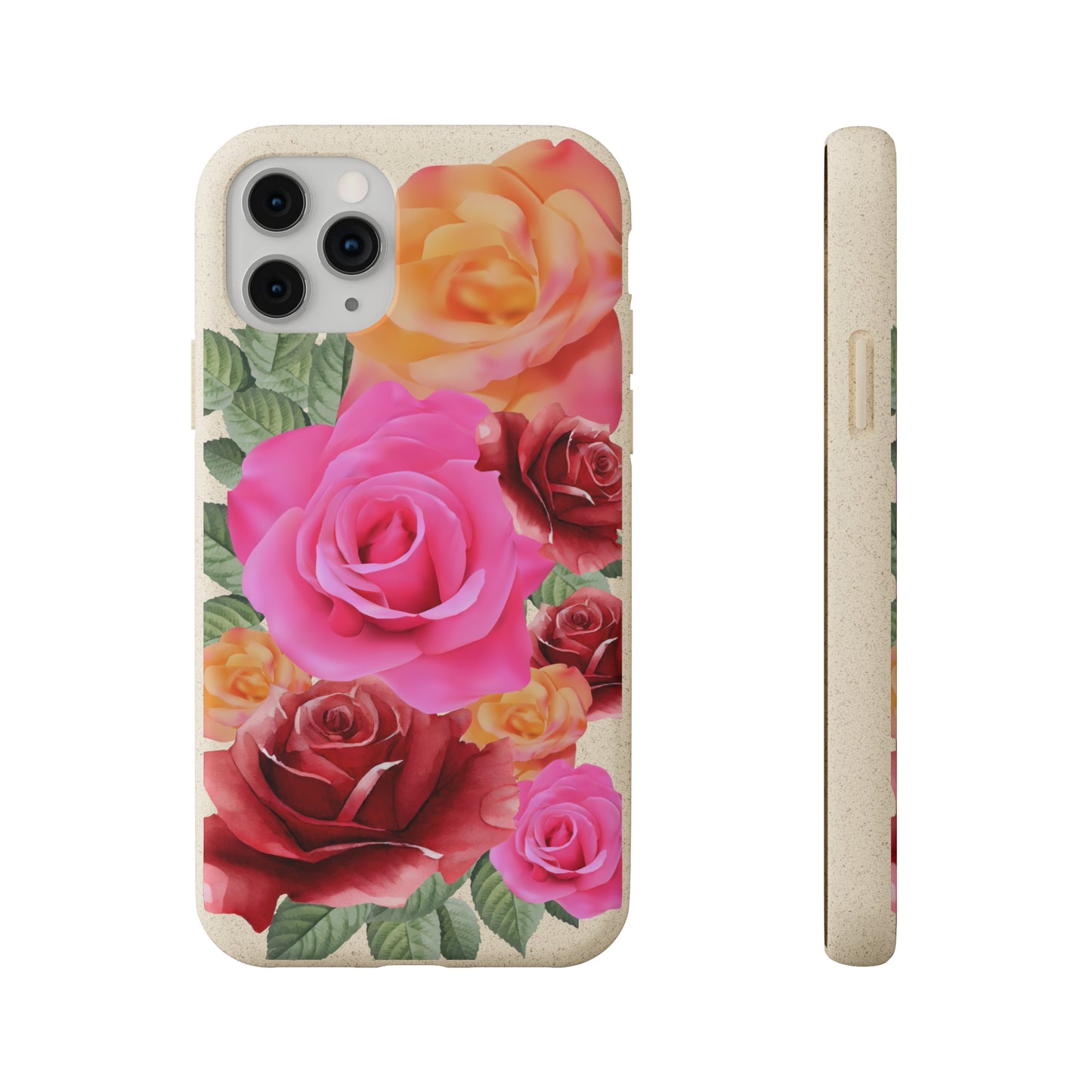 Biodegradable Case iPhone 13 - Roses