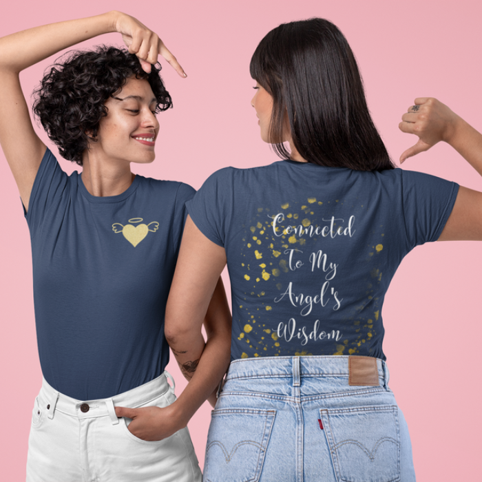 Unisex Recycled Organic T-Shirt - Connected to My Angels Wisdom