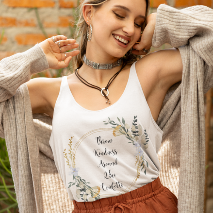 Racerback Tank - Throw Kindness Around Like Confetti
