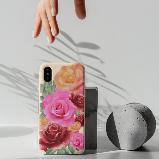 Biodegradable Case iPhone 13 - Roses