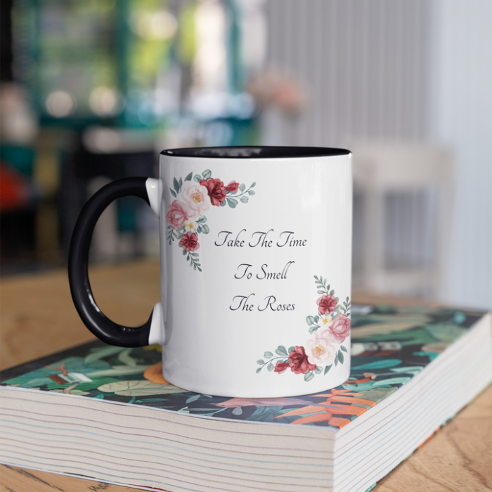 Coffee Mug, 11oz - Take the Time to Smell the Roses