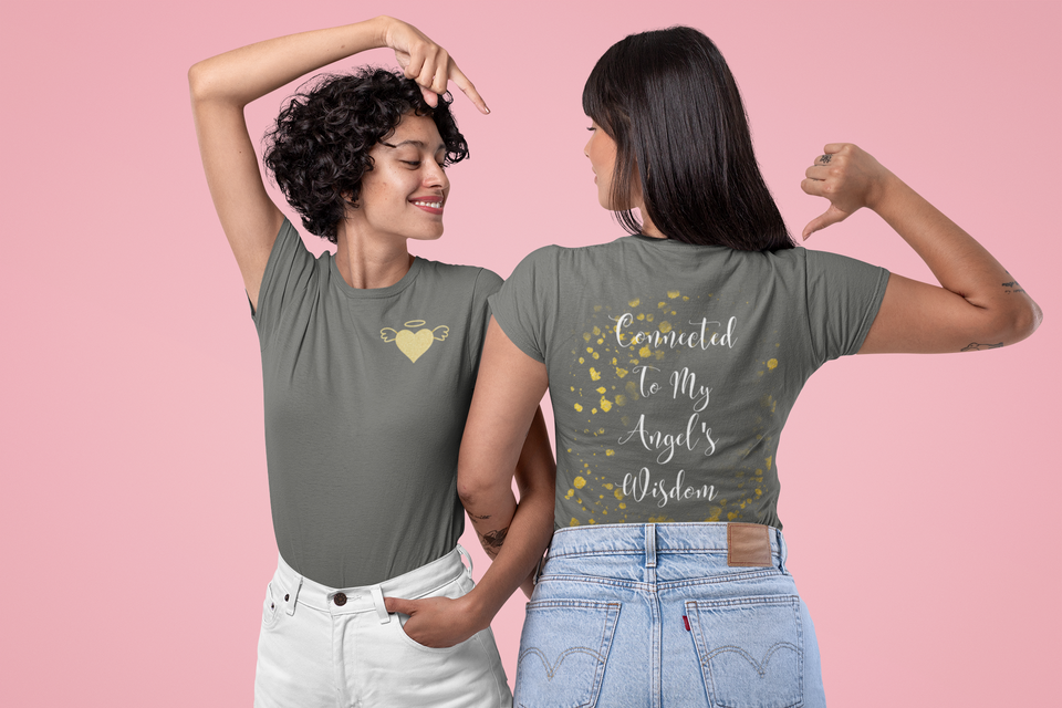 Unisex Recycled Organic T-Shirt - Connected to My Angels Wisdom