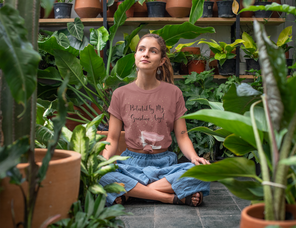 Unisex Recycled Organic T-Shirt - Protected by My Guardian Angel